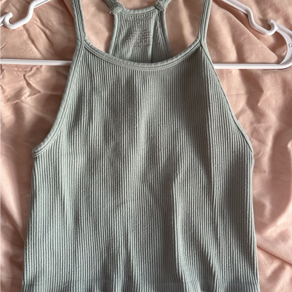 Women's Ribbed Tank Top - Gray